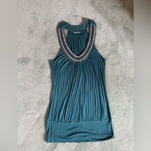 Vintage Y2K Charlotte Russe Teal Boho Top – Gypsy Glam